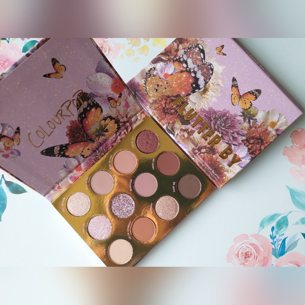 Colourpop Flutterby Butterfly Shimmer, Matte, Glitter Eyeshadow Palette